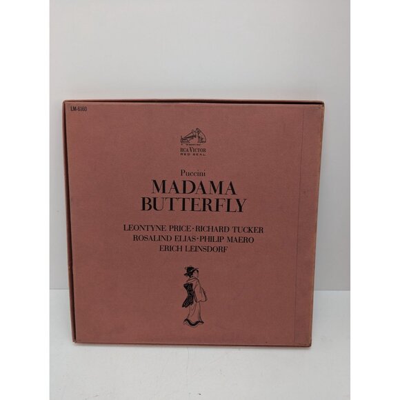 Puccini Madama Butterfly RCA Victor Red Seal LM-6160 3 Record Set with Booklet - Picture 12 of 12